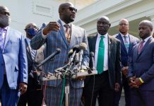 George Floyd családja a Fehér Házban