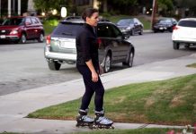 Görkorcsolyát húzott Novák Katalin és elment abba az amerikai iskolába, ahova 15 éves korában járt